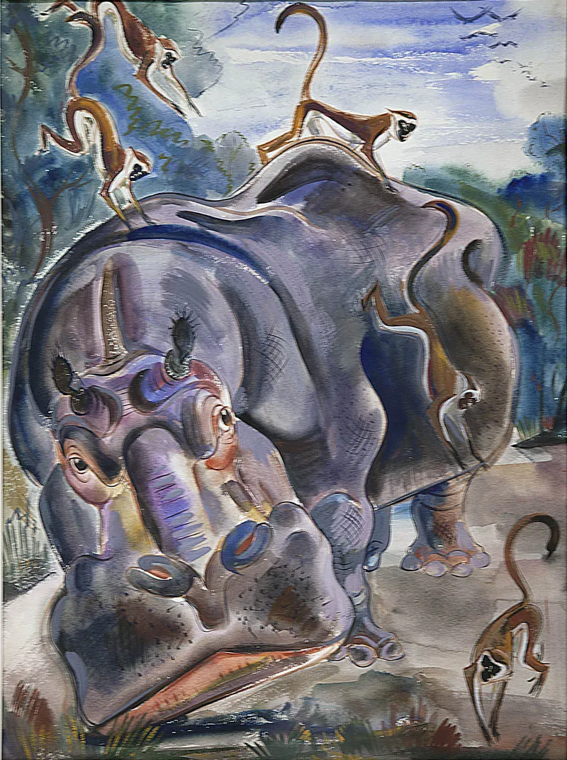 Walter Addison, Jungle Life, c. 1948