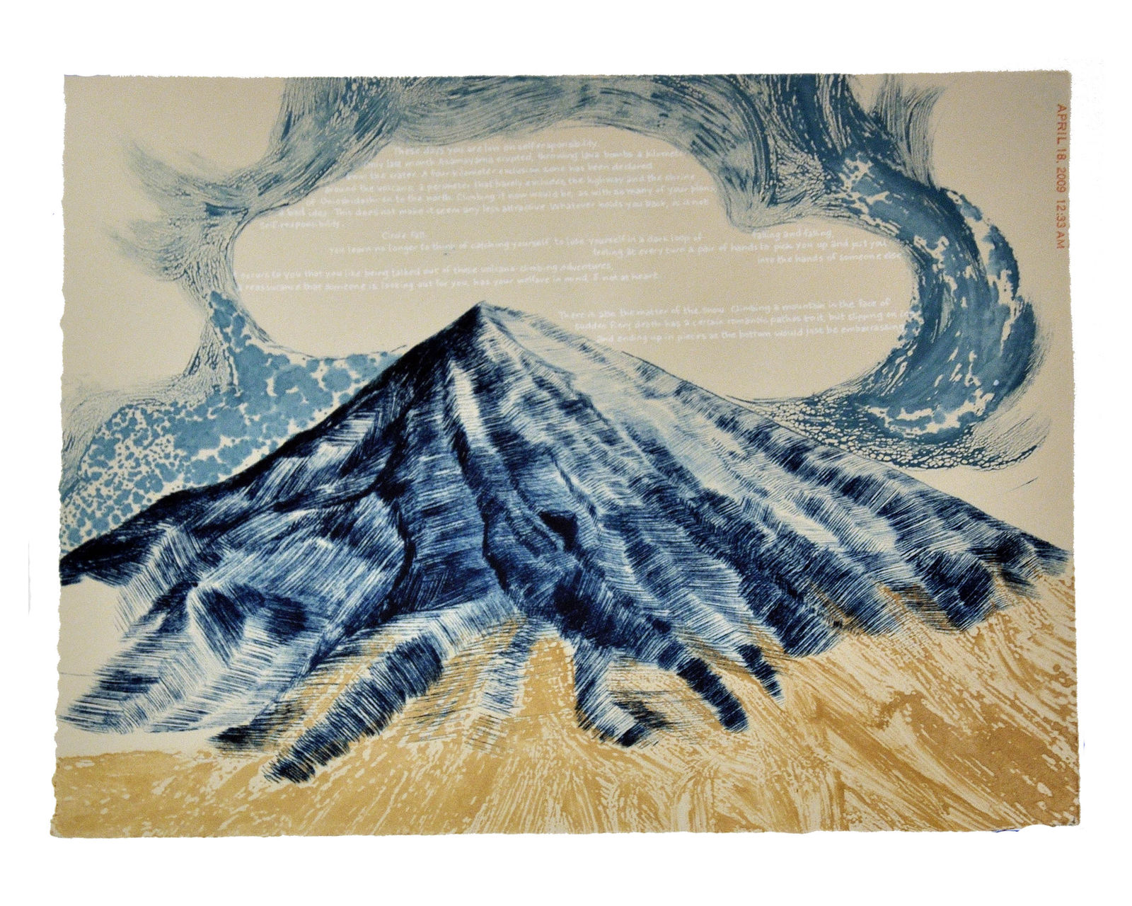 Serena Perrone, A Volcano Pilgrim in Exchange for Fire, 2010