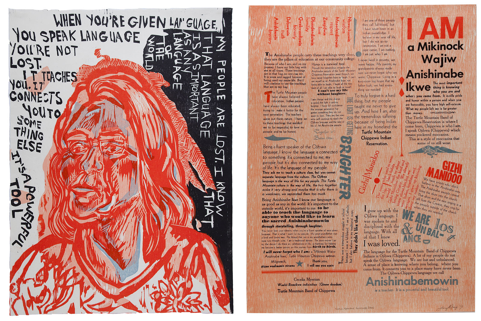 Daniel Heyman, In Our Own Words: Native Impressions, 2015