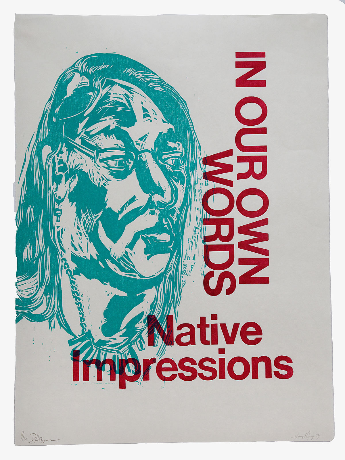 Daniel Heyman, In Our Own Words: Native Impressions, 2015