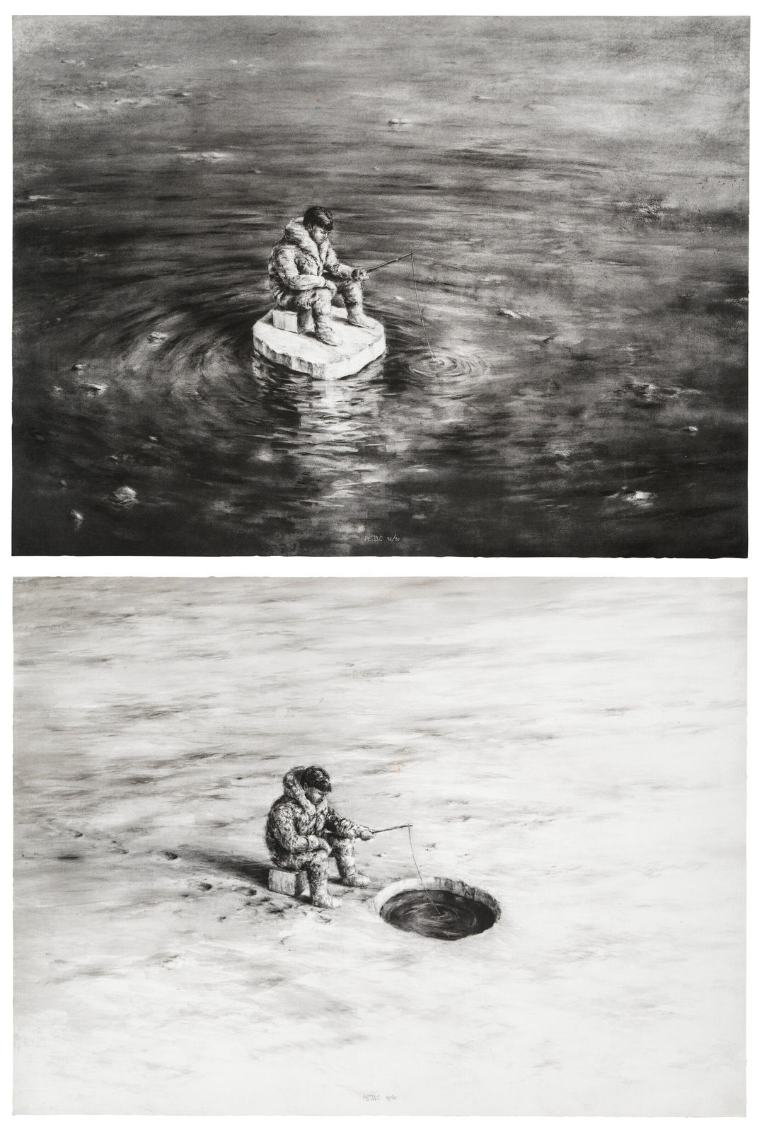 Pejac, Yin-Yang (diptych), 2019