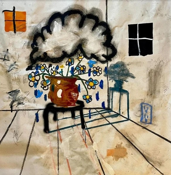 Daniel Yocum, Flowers at Twilight, 2024