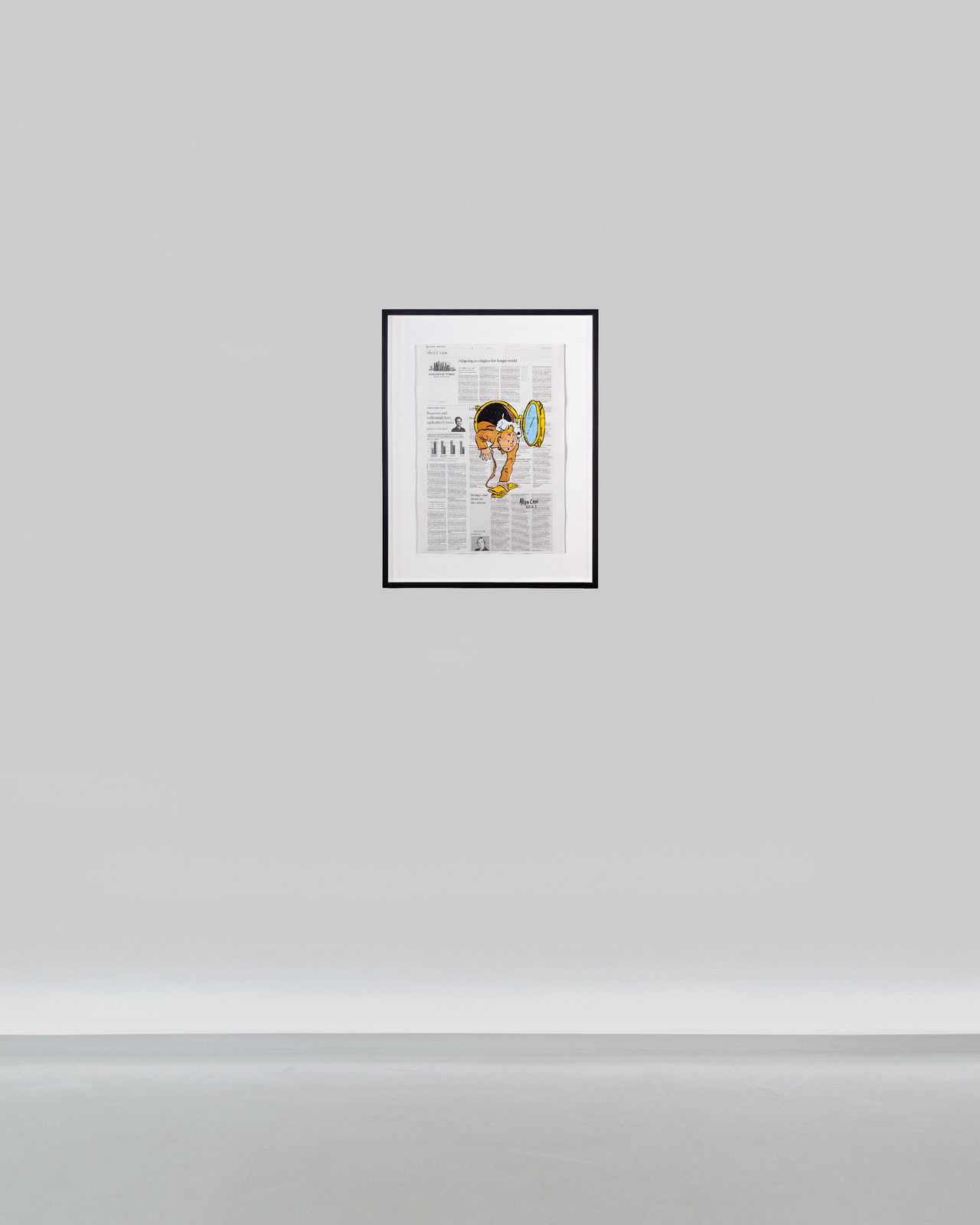 Alida Cahi, Tintin Climbing out Ship Window, 2023