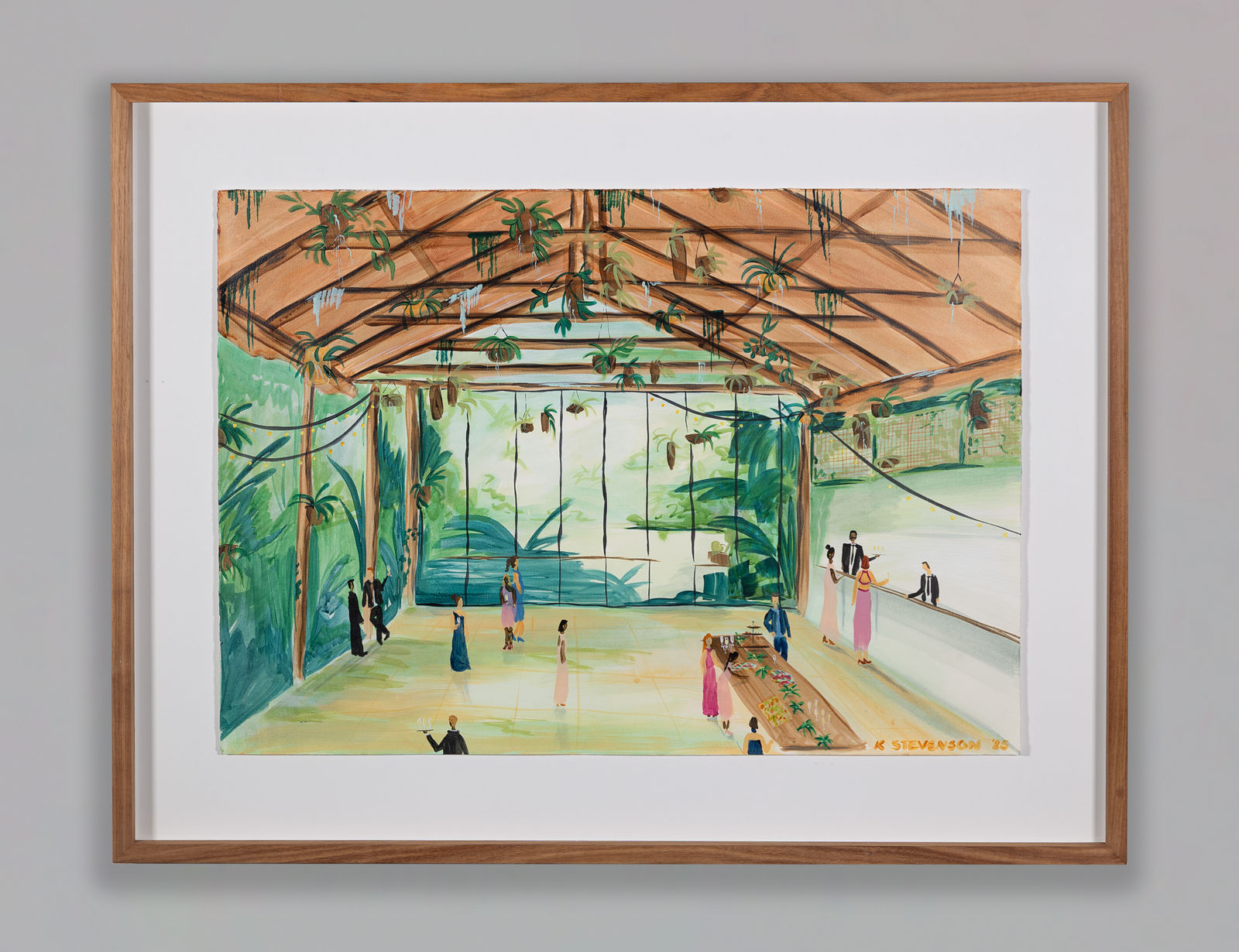 Kerri Stevenson, Greenhouse after dark, 2025