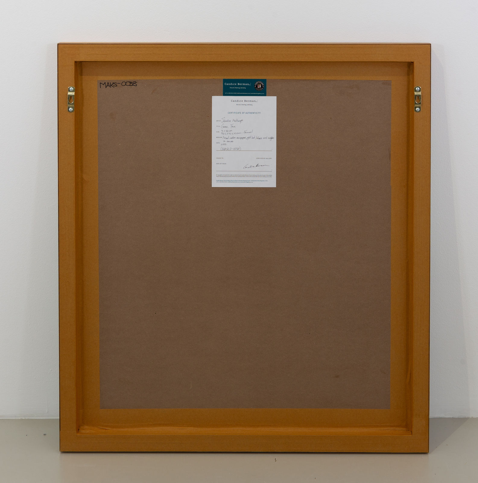 Sibusiso Makhunga, Green face, 2025