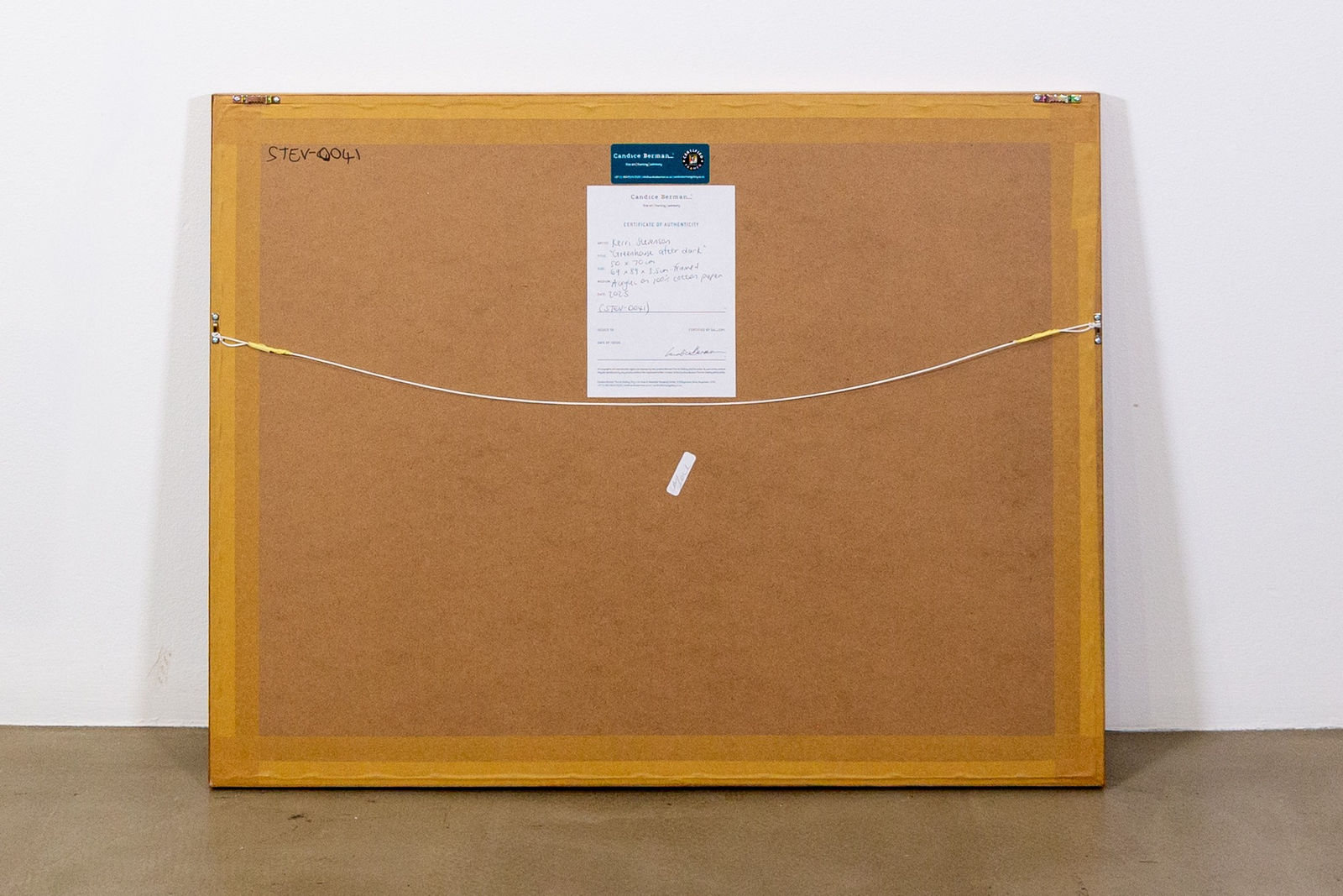 Kerri Stevenson, Greenhouse after dark, 2025