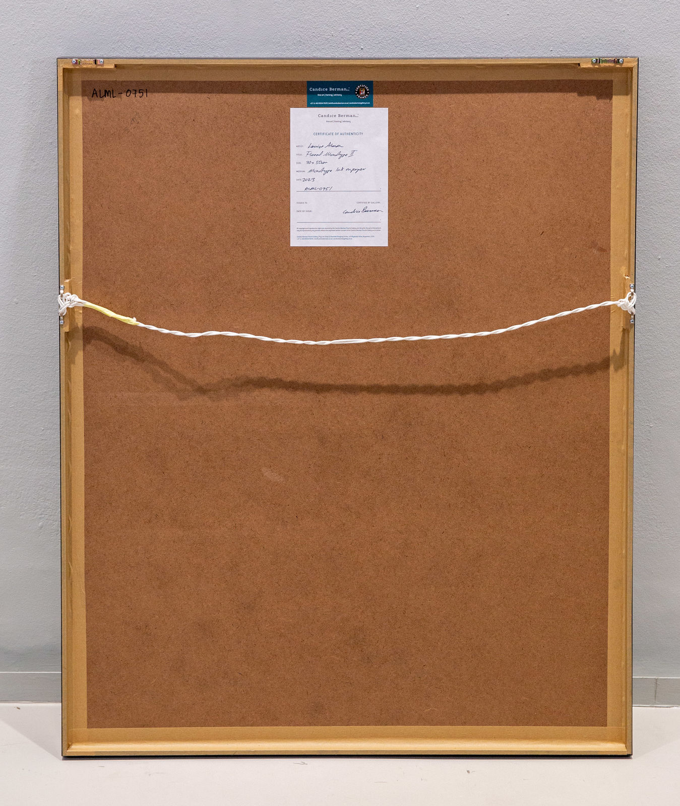 Louise Almon, Floral Monotype II, 2023