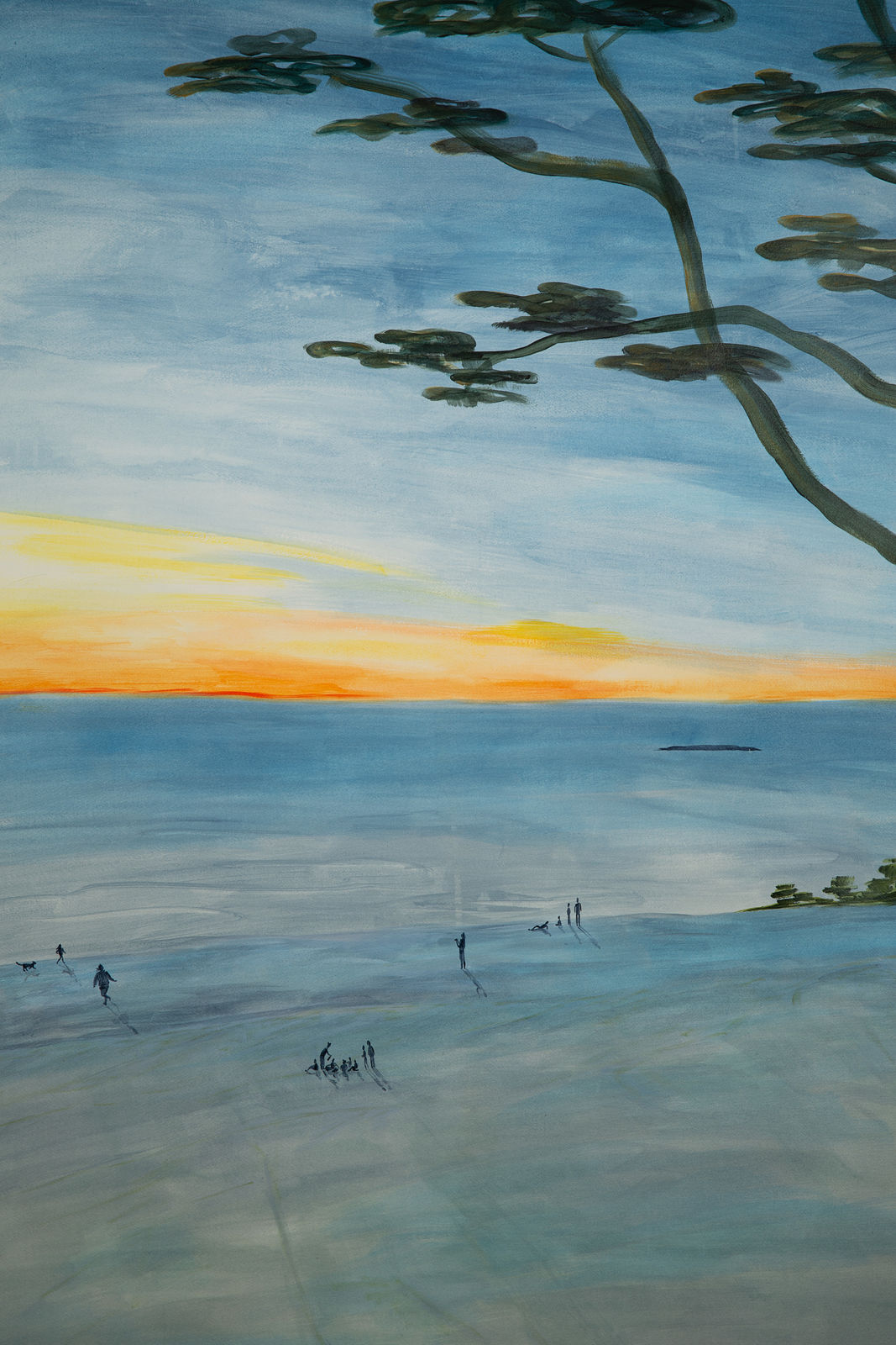Kerri Stevenson, View over atlantic at dusk, 2025