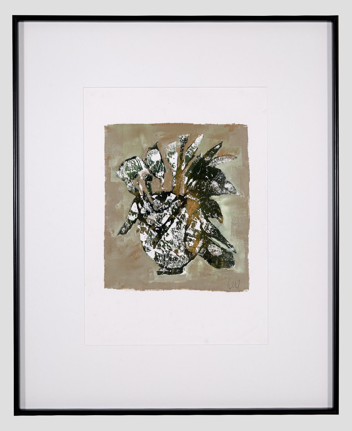 Louise Almon, Floral Monotype II, 2023