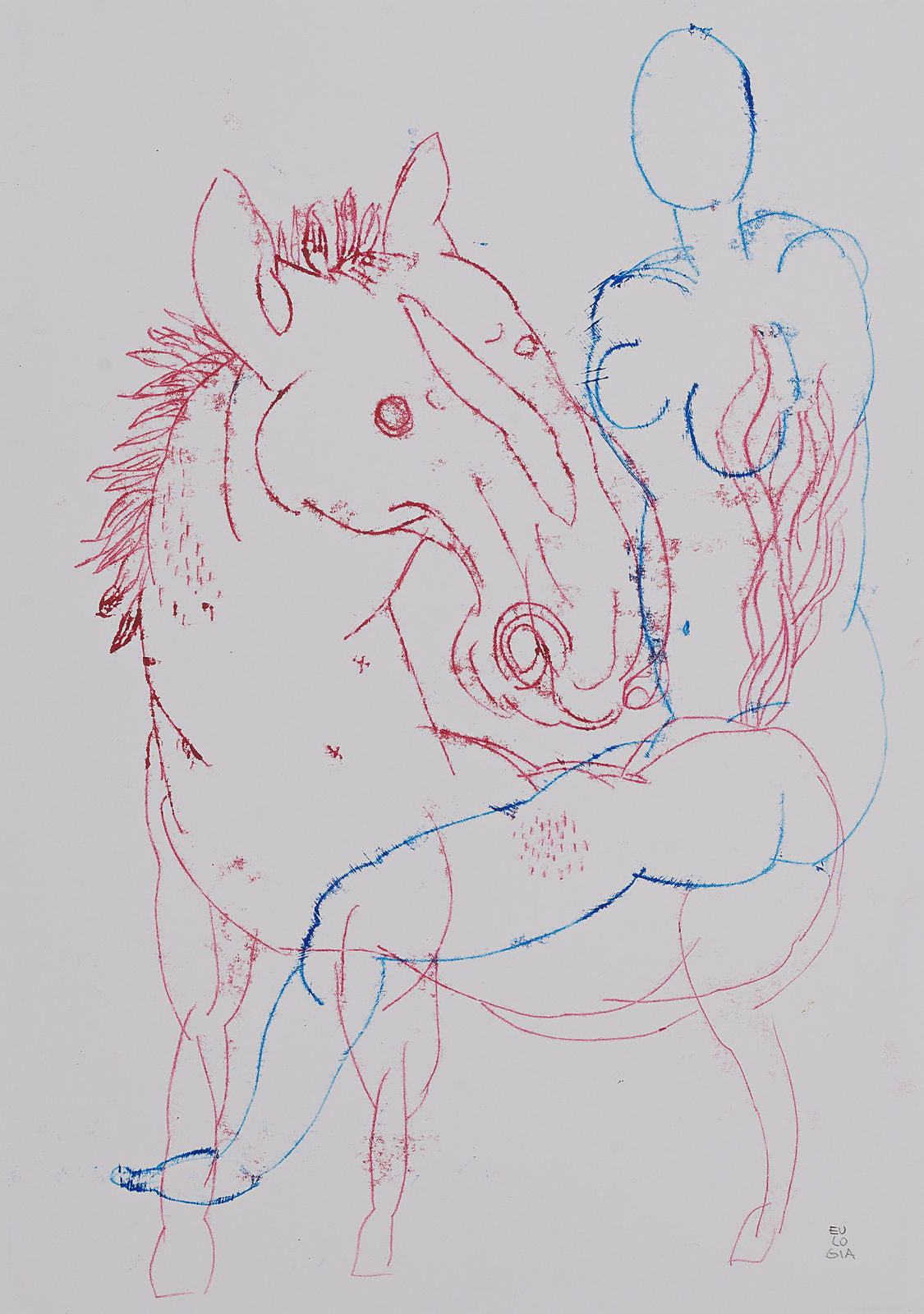 Eulogia Merle, Horse and Figure conjuction #1, 2024