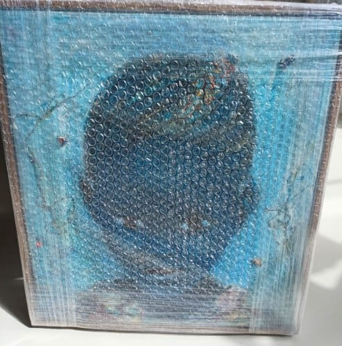 Sibusiso Makhunga, Blue portrait, 2025