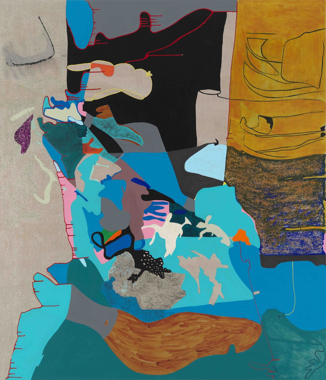 Candida Alvarez, It was so dark, I could see the stars, 2019