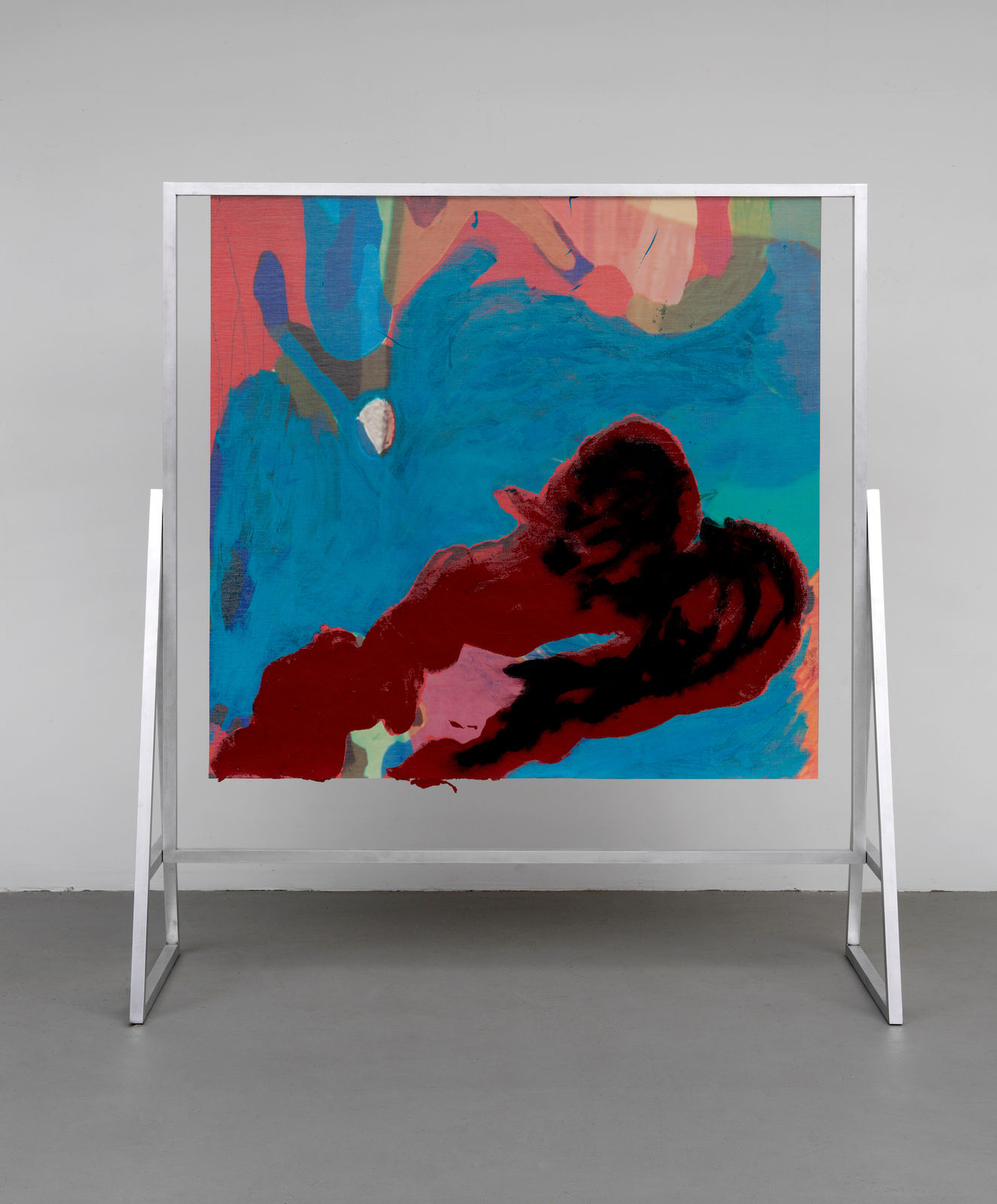 Candida Alvarez, Red Puddle, 2017