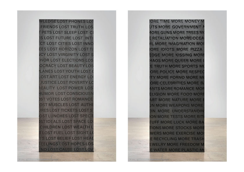Robert Longo, More Monolith / Lost Monolith, 2018