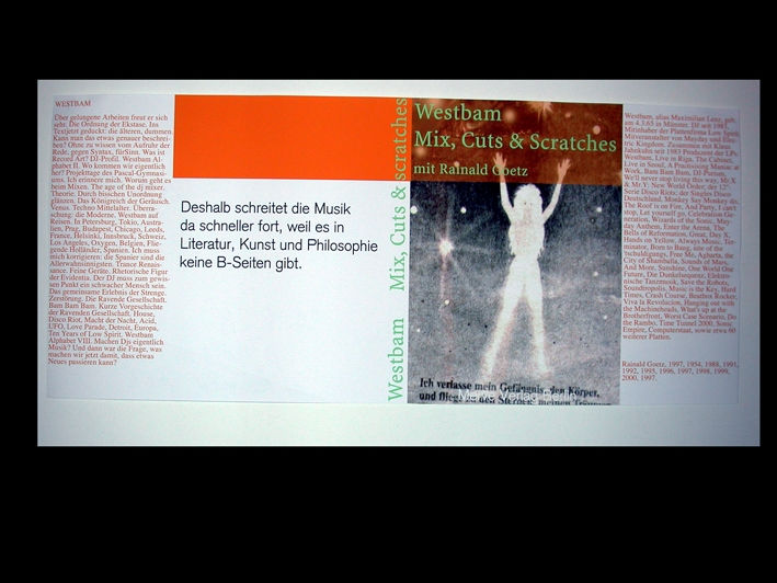 Albert Oehlen, Westbam - Mix, Cuts & Scratches, 2000