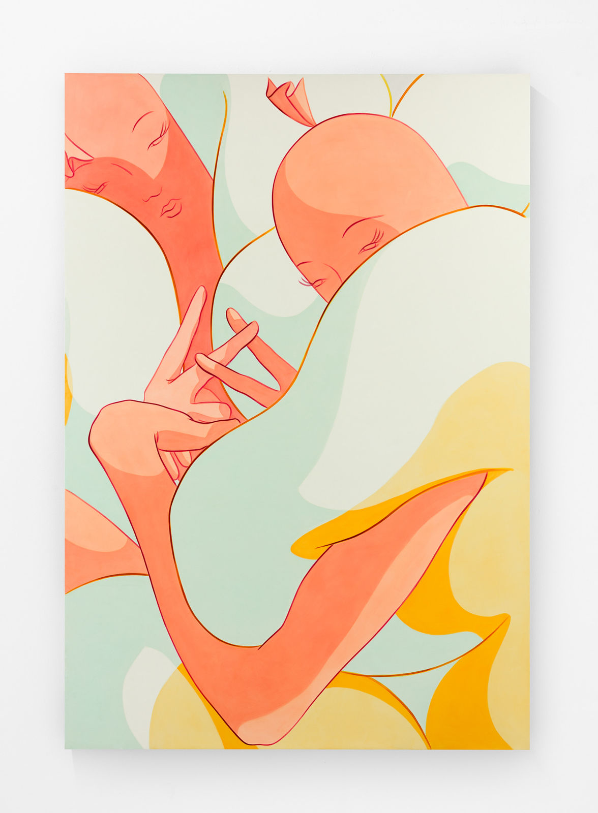 Ivy Haldeman 艾薇·海德曼, Twice, Over Shoulder Glance, V Fingers, Elbows Edge 二度，回眸，剪刀手，肘弯边缘, 2022