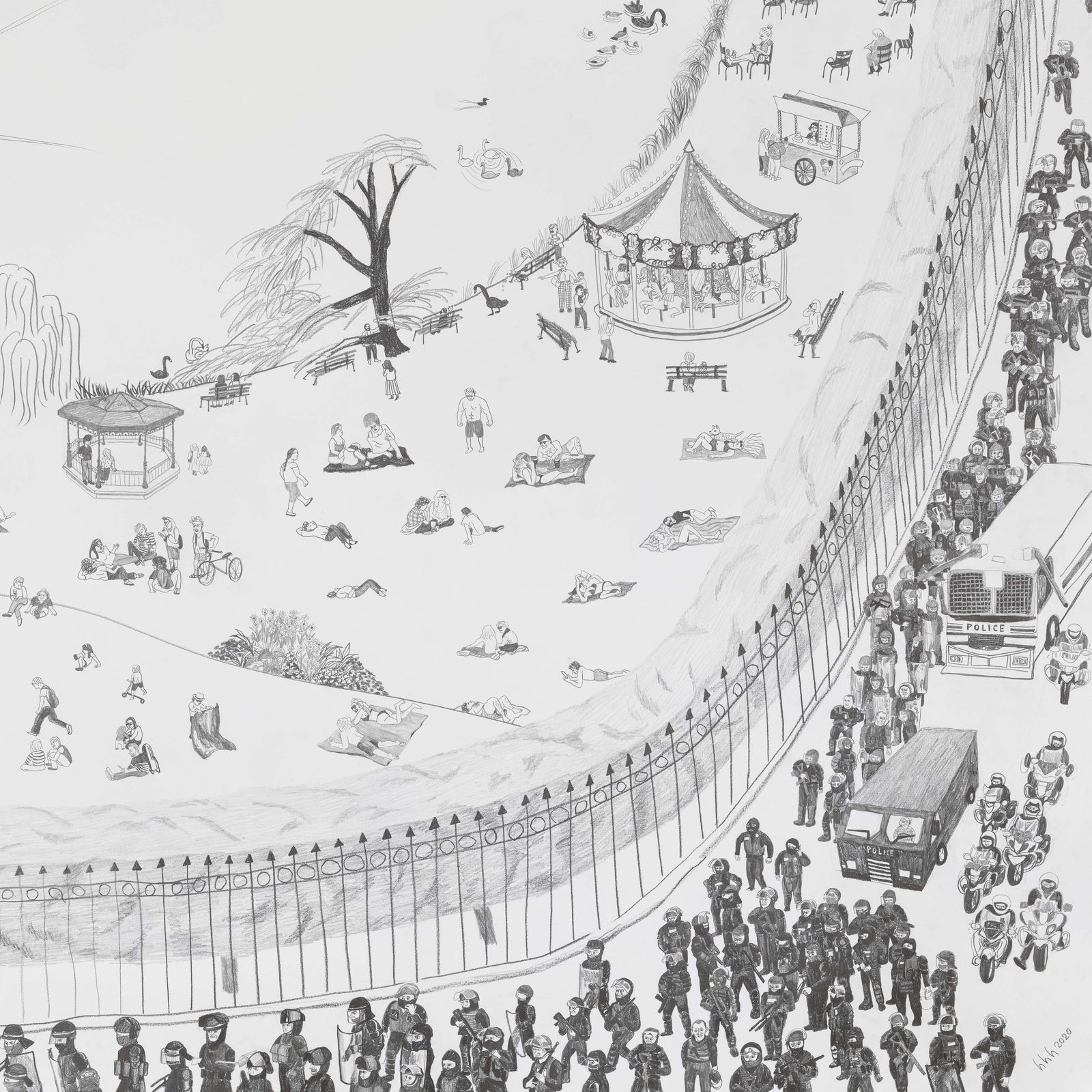 Huang Hai-Hsin 黄海欣, French Park, 2020