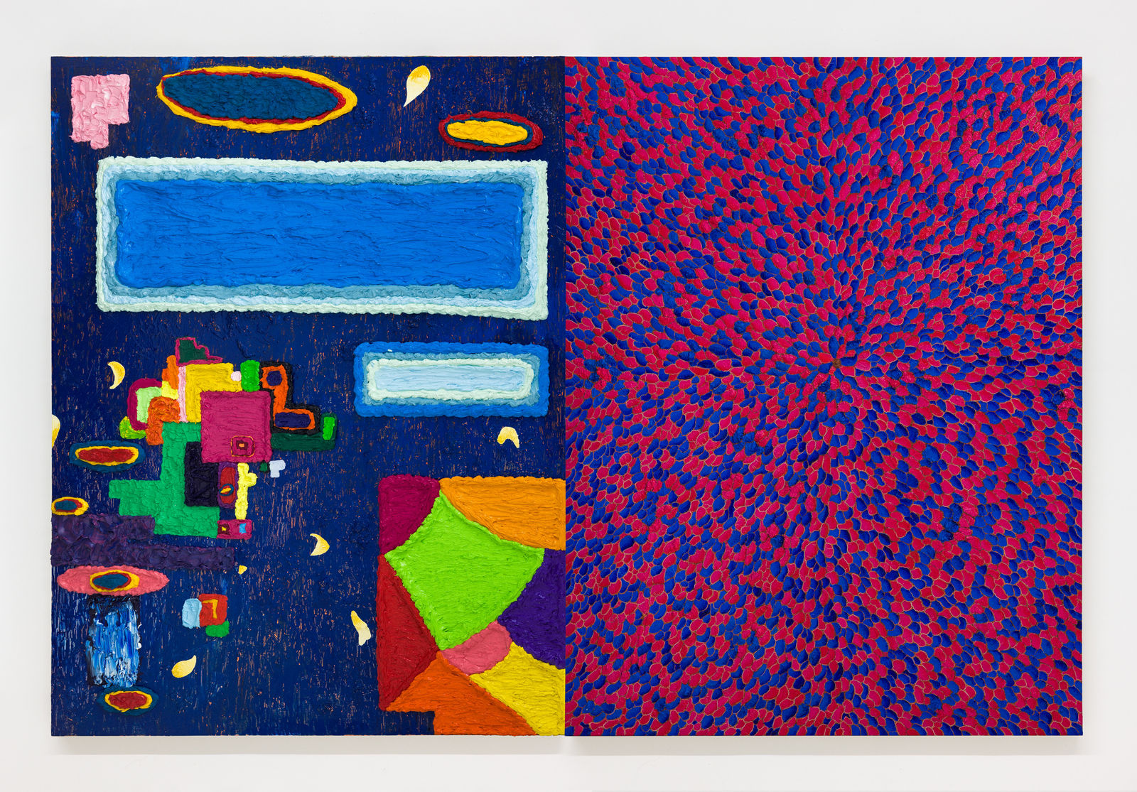 Daniel Chen 陈飞, Still Life with Red and Blue Flower 有红蓝色花的静物, 2022