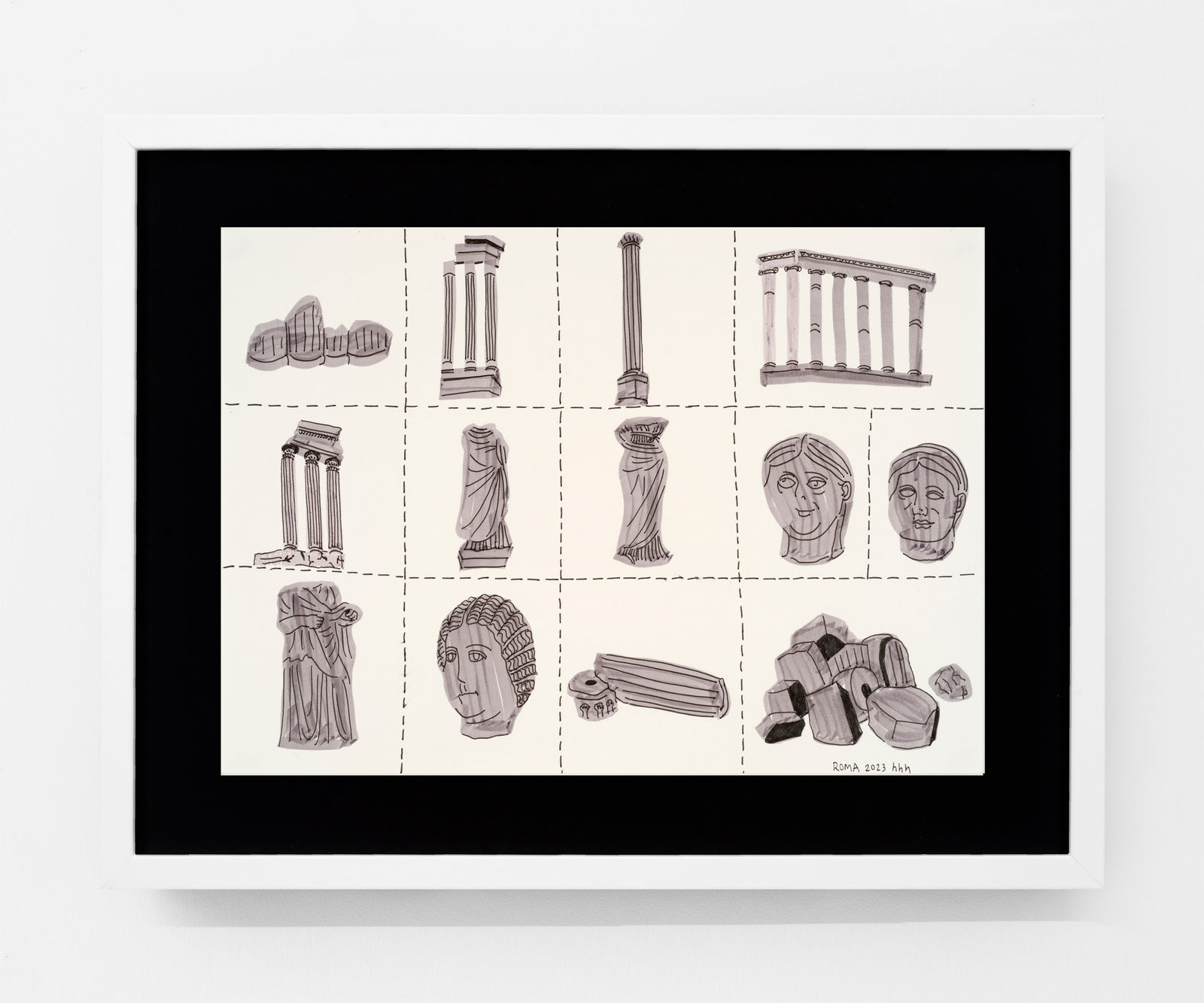 Huang Hai-Hsin 黄海欣, Roman Rocks 罗马石雕, 2023