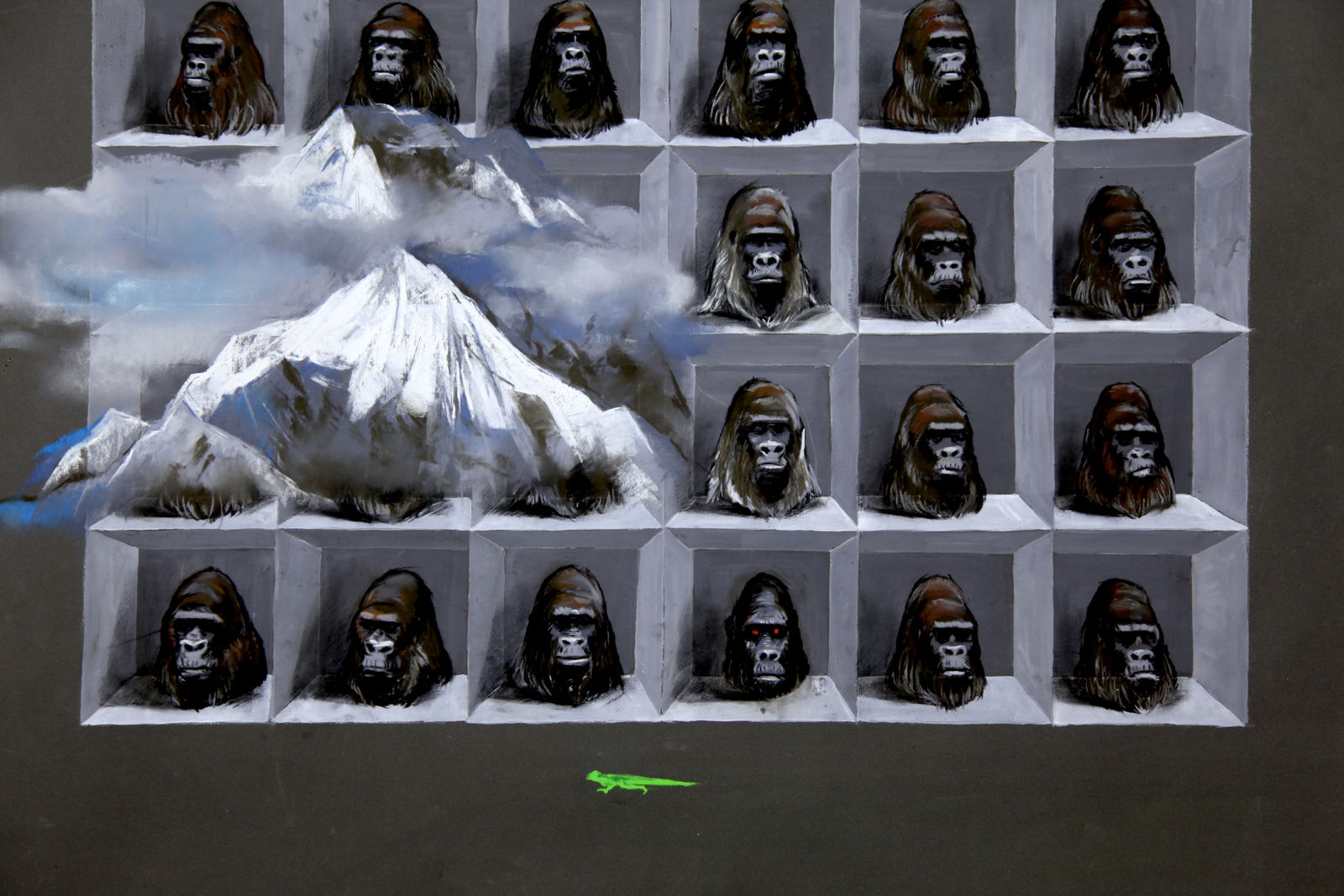 Wang Haiyang 王海洋, Wall Dust 墙上的尘埃, 2016