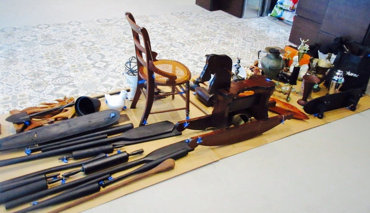 Carlos Betancourt in collaboration with Alberto Latorre, Image of collected objects; Appropriations from Calle Ocho, 2014