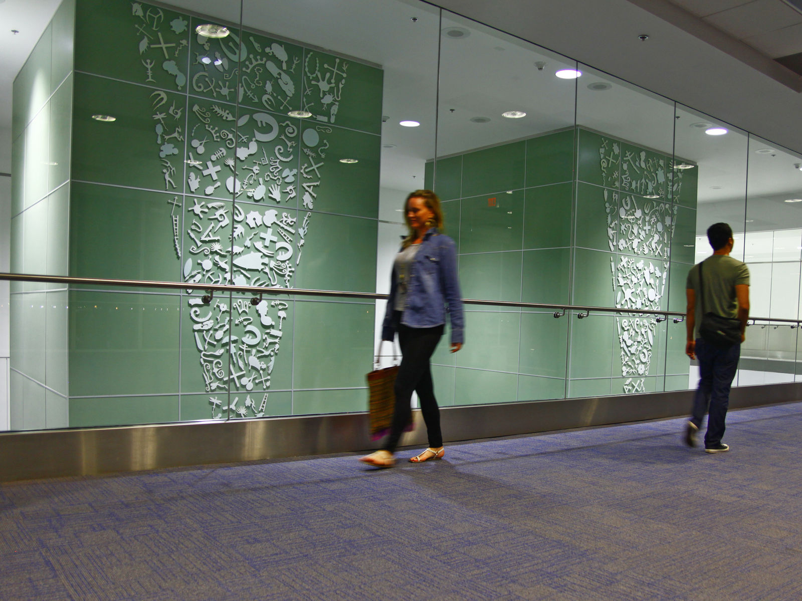 Carlos Betancourt in collaboration with Alberto Latorre, Archaic Substance, North Terminal Project Miami International Airport, Miami-Dade Art in Public Places commission, 2011