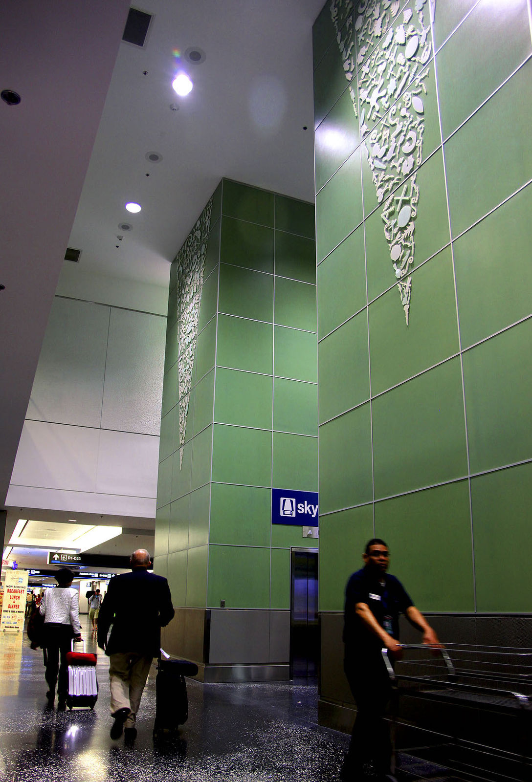 Carlos Betancourt in collaboration with Alberto Latorre, Archaic Substance, North Terminal Project Miami International Airport, Miami-Dade Art in Public Places commission, 2011