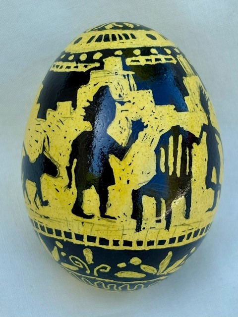 Roz Chast, Yellow Black Amphora, 2025