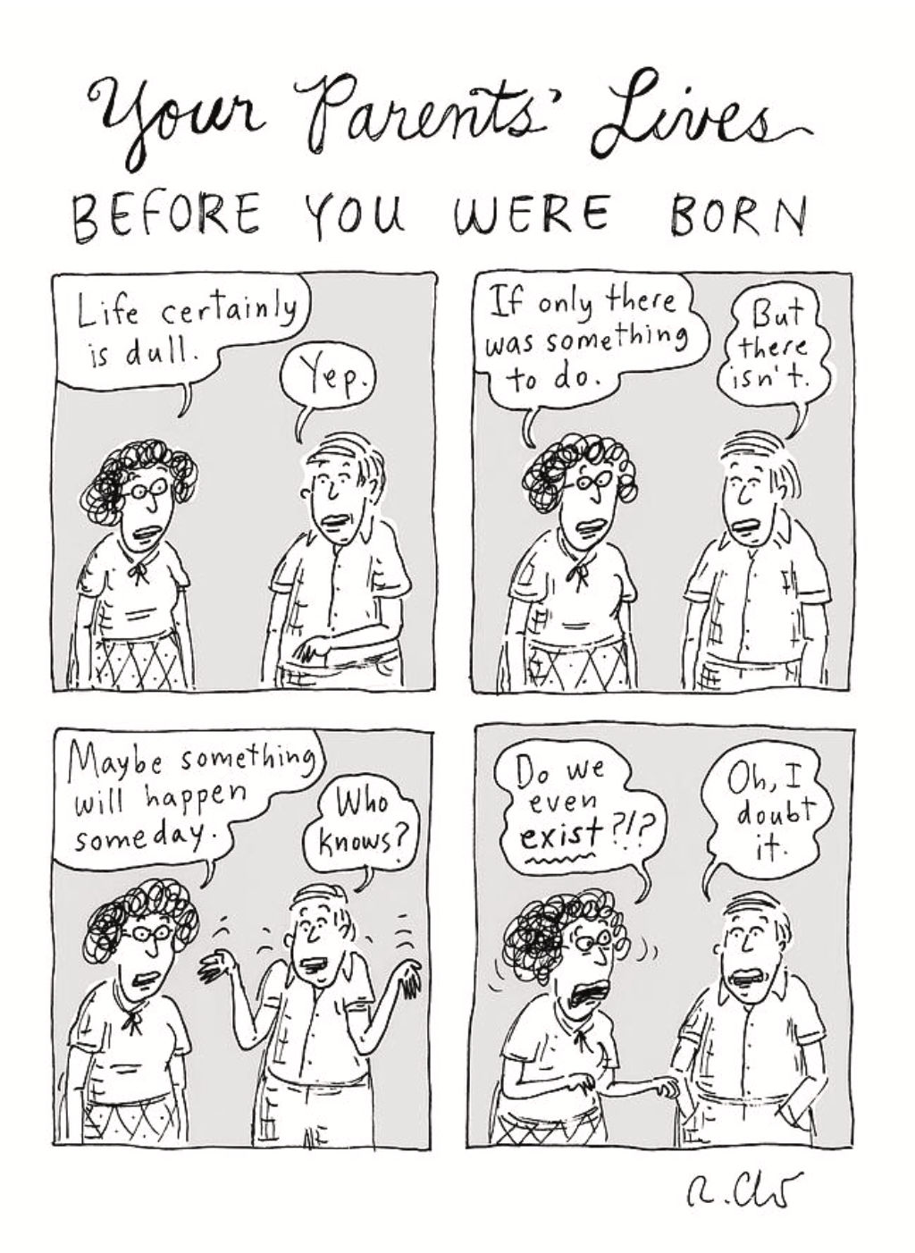 Roz Chast, Your Parents Lives Before You Were Born, 2024, June 24