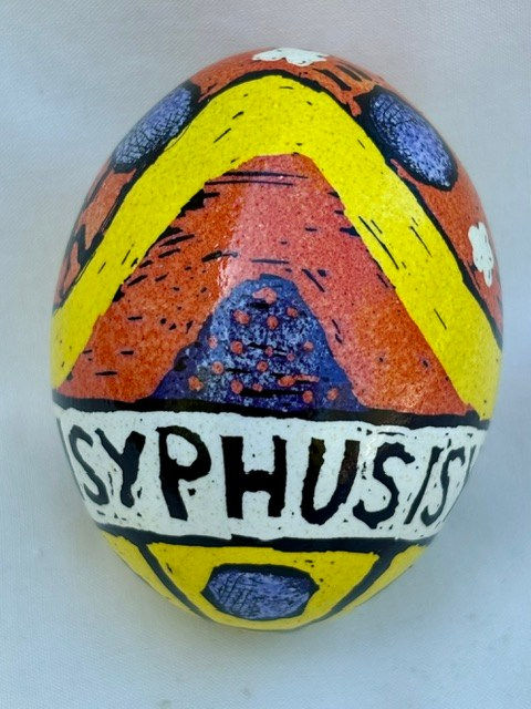 Roz Chast, Orange Sisyphus, 2025