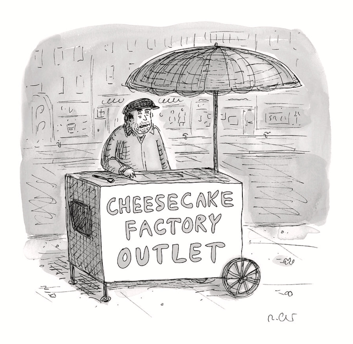 Roz Chast, Cheesecake Factory Outlet, 2025, February 10