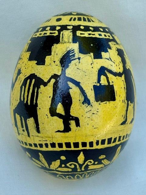 Roz Chast, Yellow Black Amphora, 2025