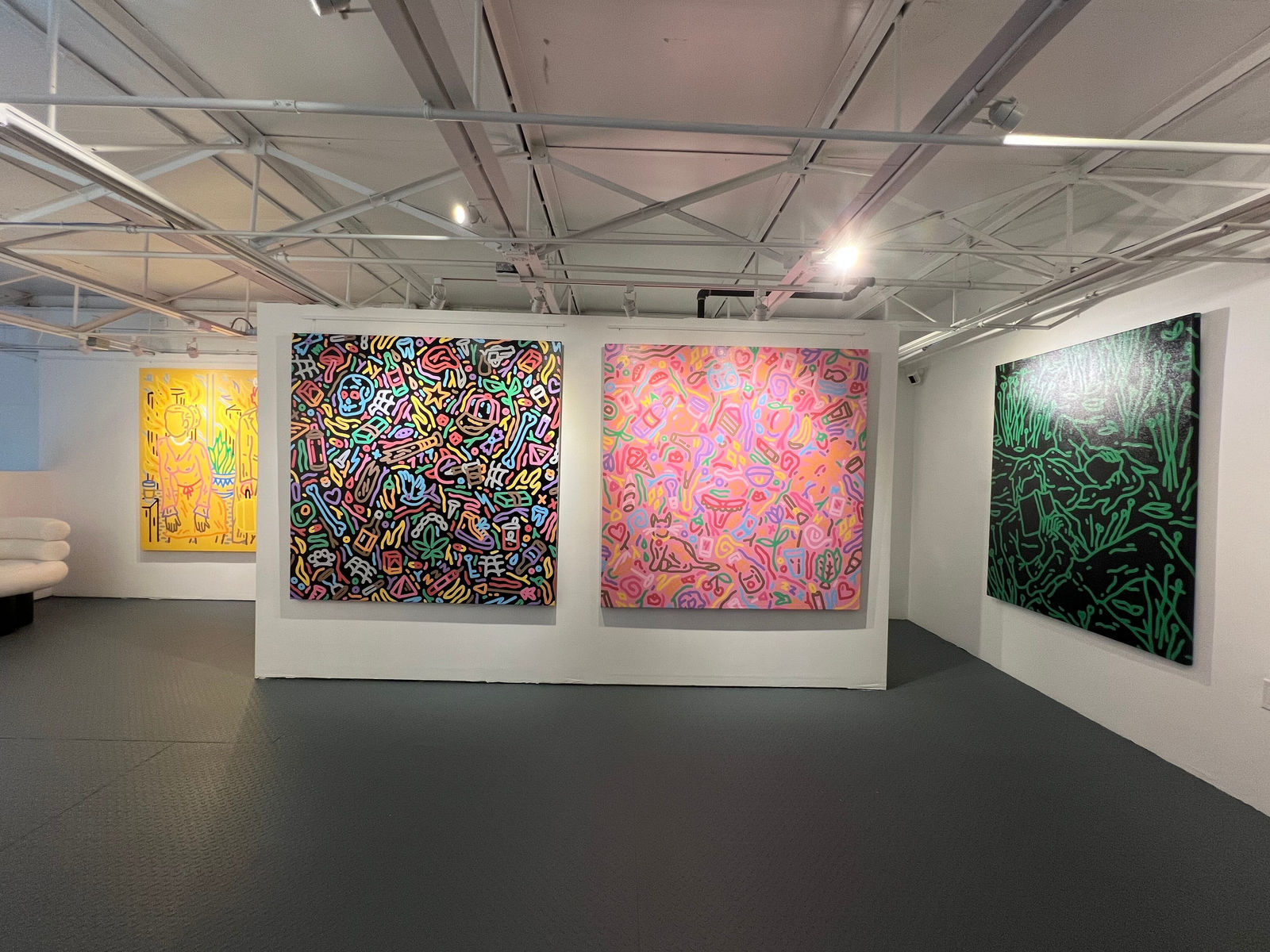 “Good Girl” , painting by Chance Cooper artist from United States, based in LA. Available at Carousel Fine Art Miami.