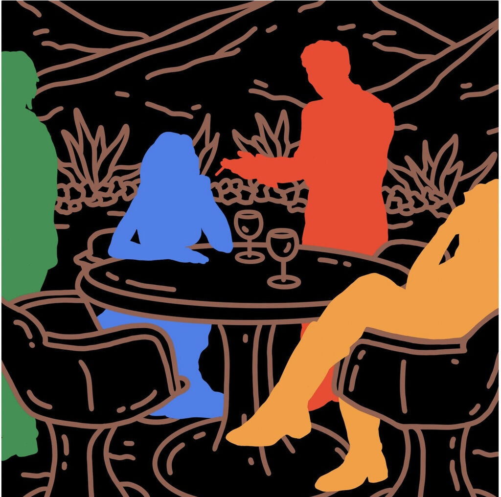 “Tell Me Something I Don't Know”, painting by Chance Cooper artist from United States, based in LA. Available at Carousel Fine Art Miami.