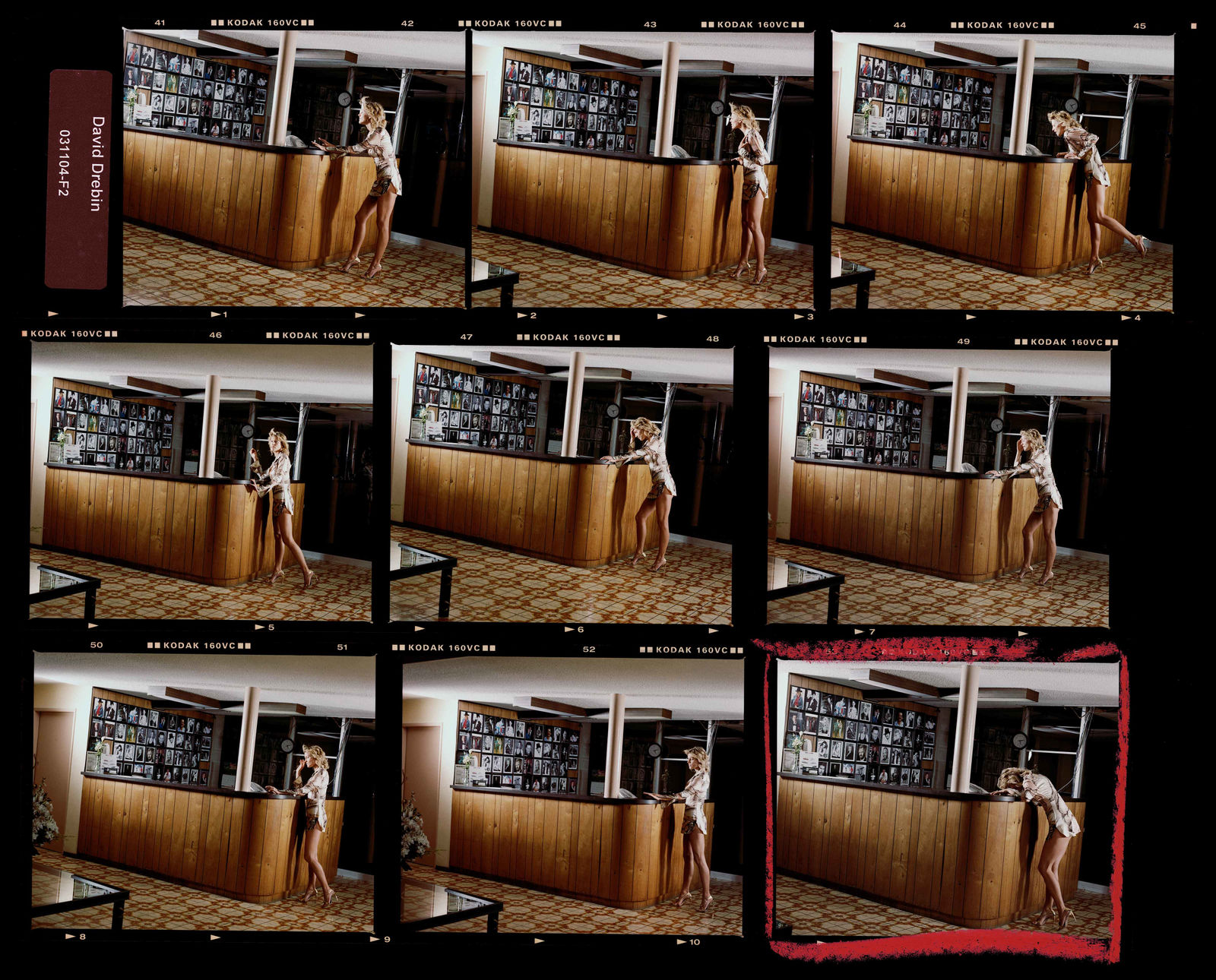 “Movie Star Contact Sheet