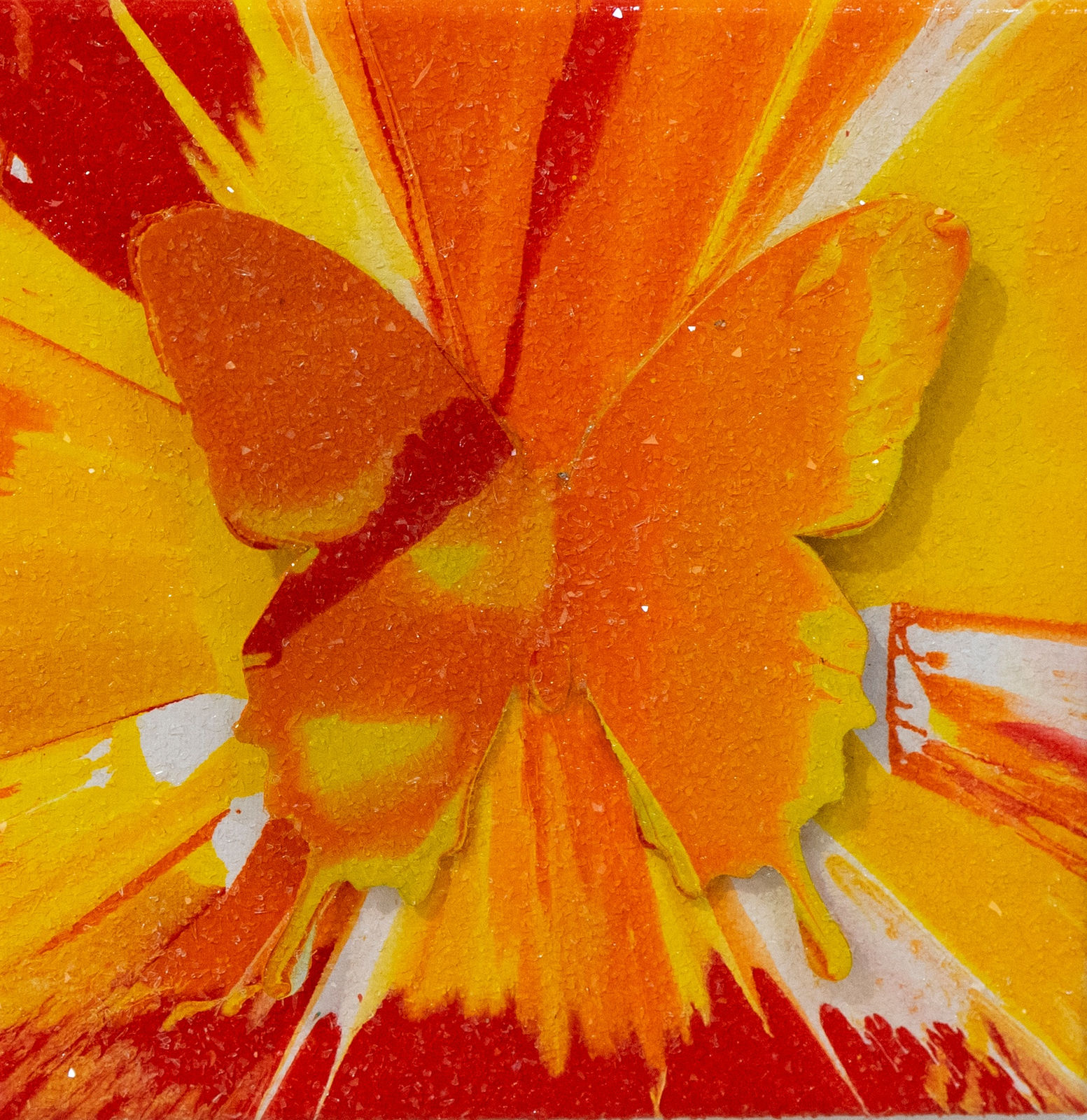 “M101”, mixed media artwork by Punk Me Tender artist from France, based in LA. Available at Carousel Fine Art Atlanta.