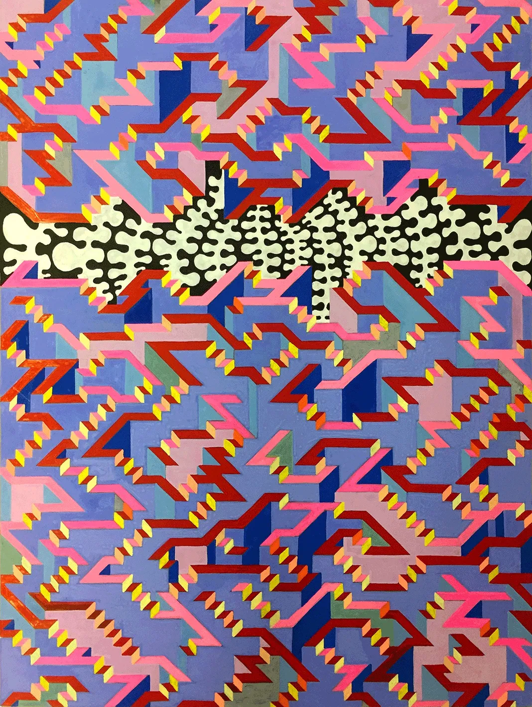 assume vivid astro focus, Preliminary Drawing for Carpet Project (Maze), 2017