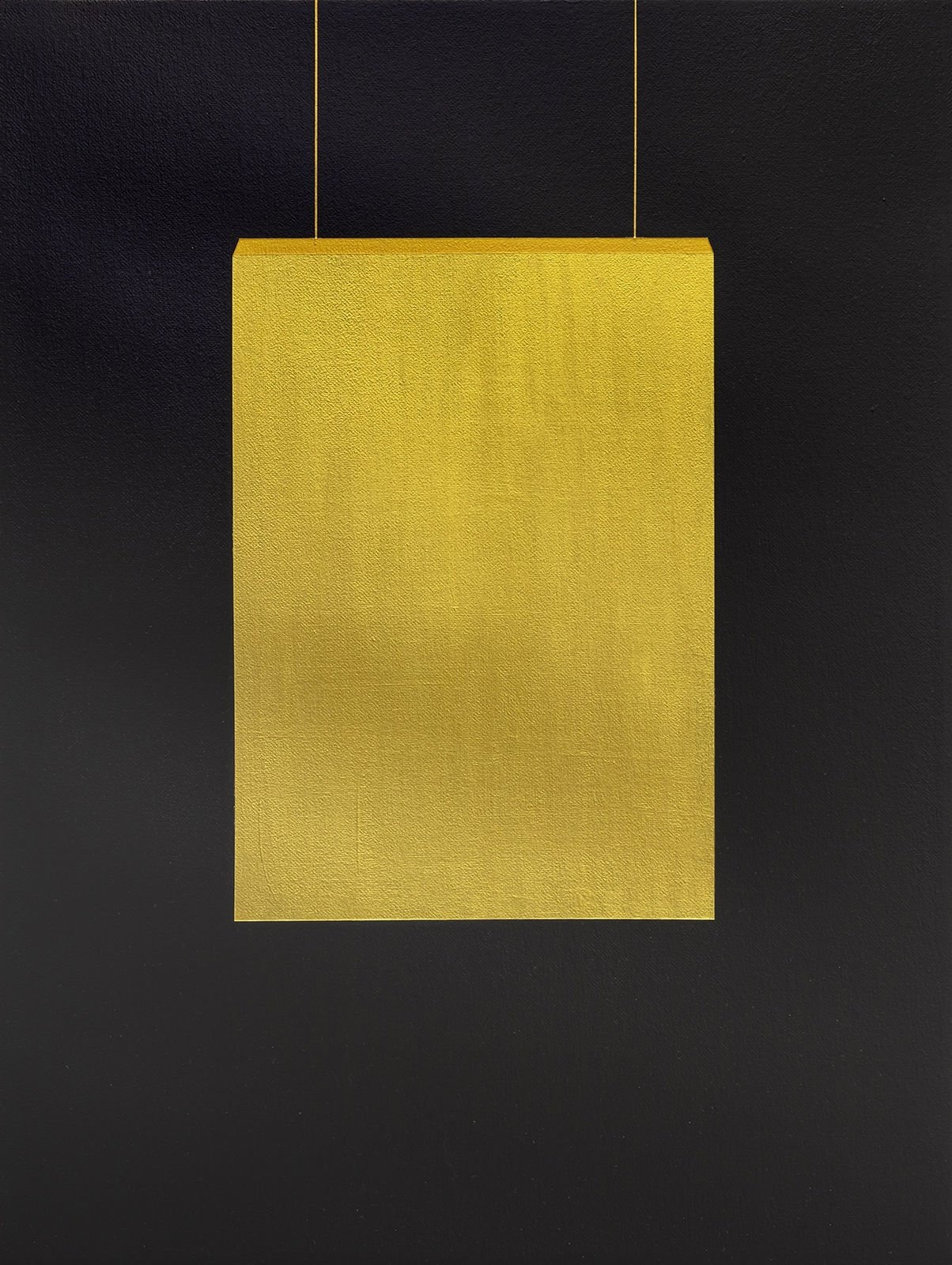 Valdirlei Dias Nunes, Untitled (Suspended golden plate), 2018-2020