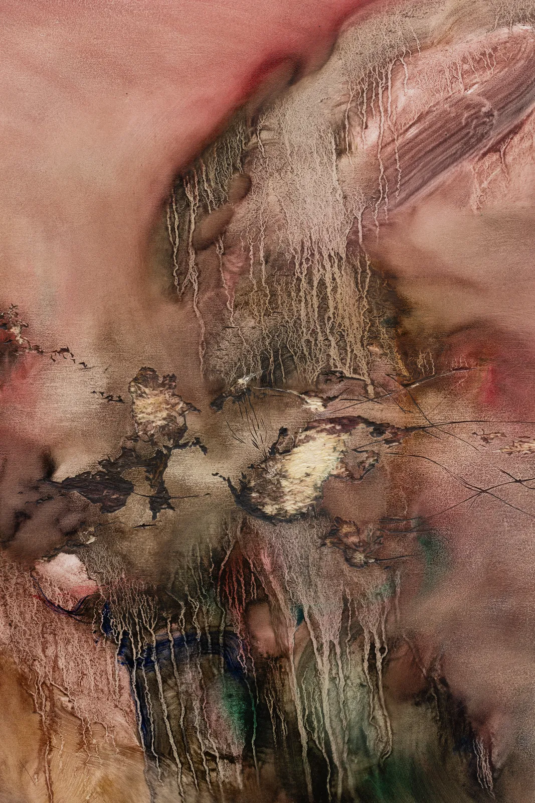 Sihan Guo, a nose cavity leaking into trance, rashes on the dream-plane, I witnessed my own delivery, pierced goosebumps, quivering, 2025