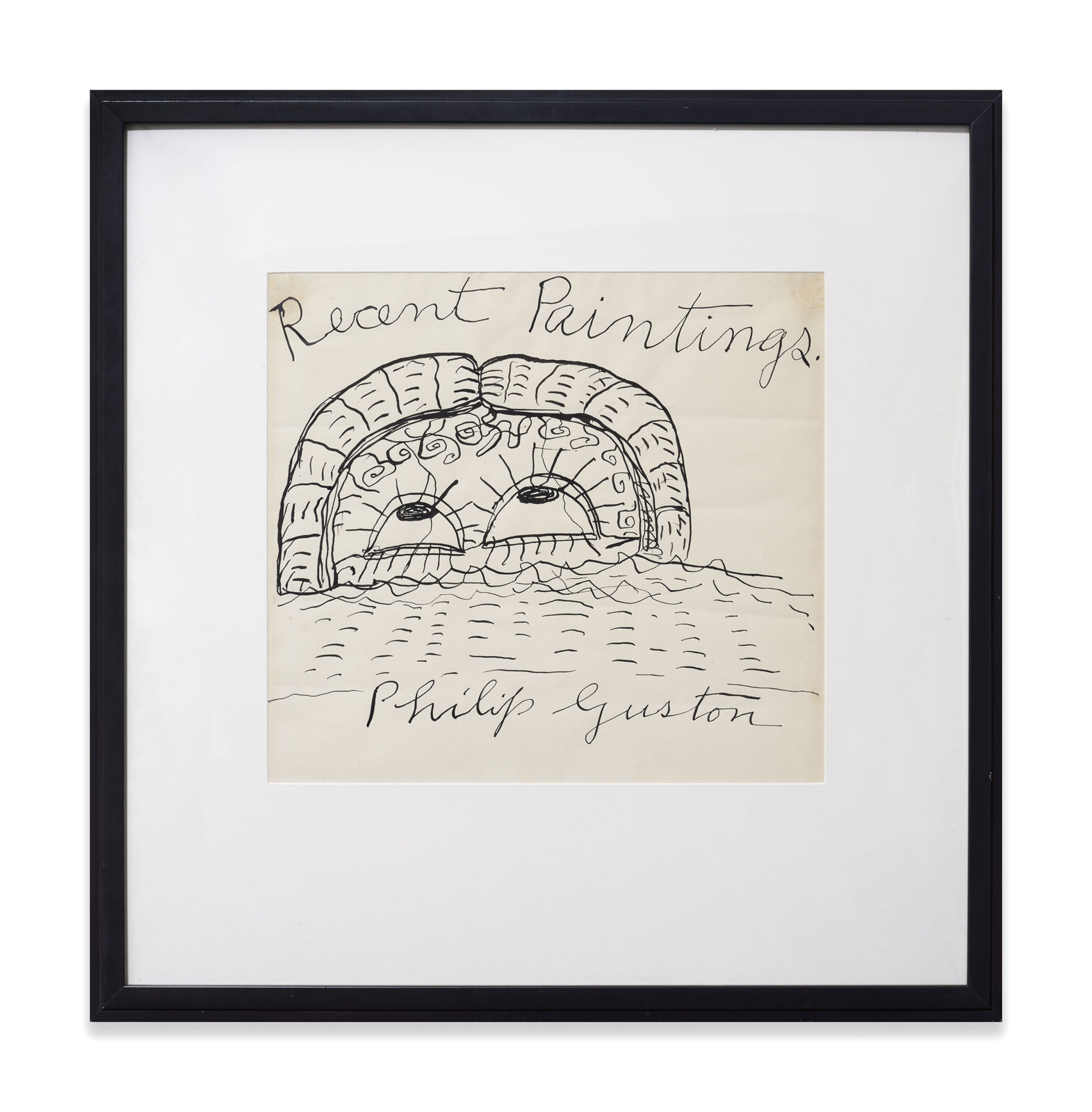 Philip Guston, Recent Paintings Philip Guston Allan Frumkin Gallery Chicago Exhibition Drawing, 1978