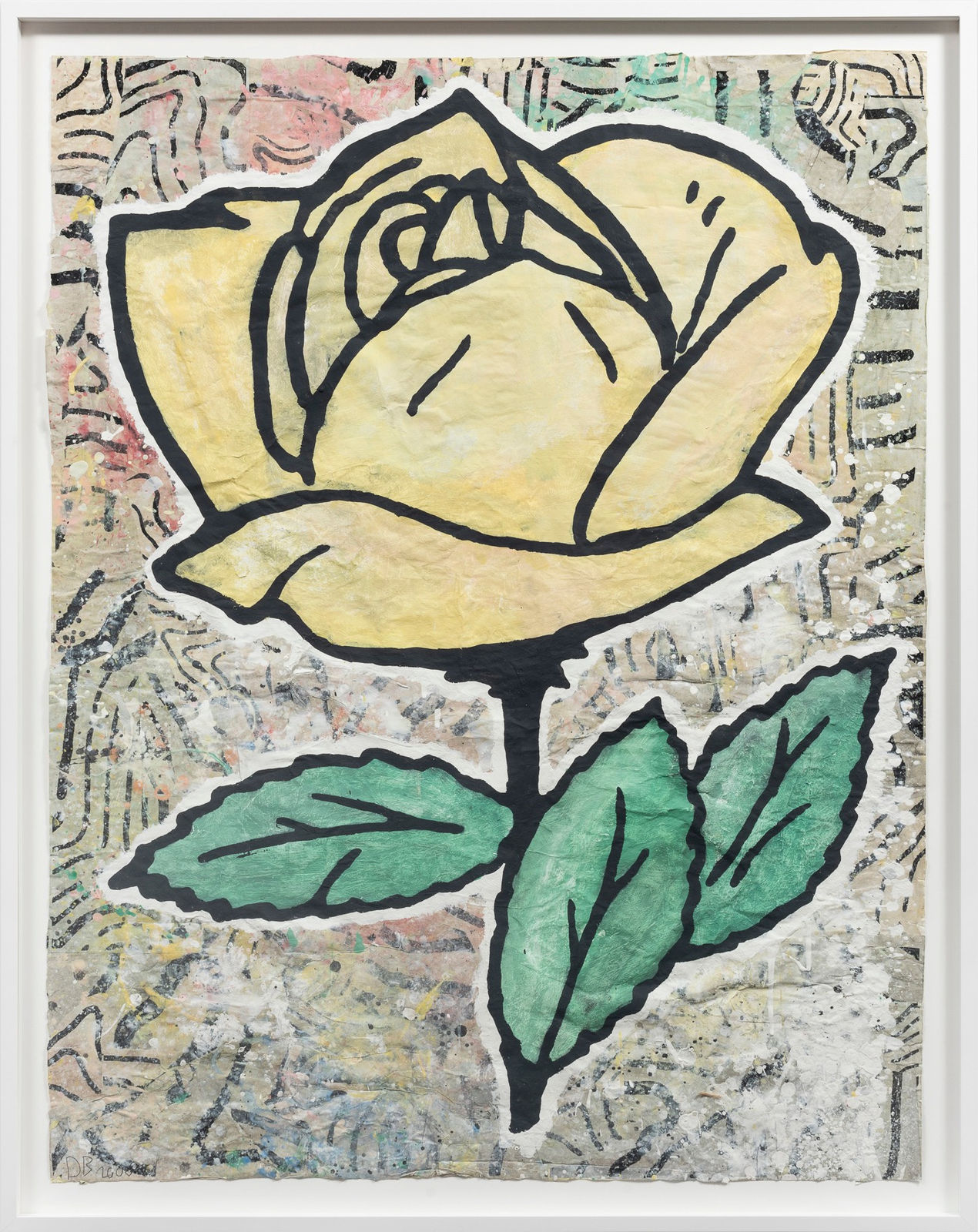 Donald Baechler, Yellow Rose, 2008