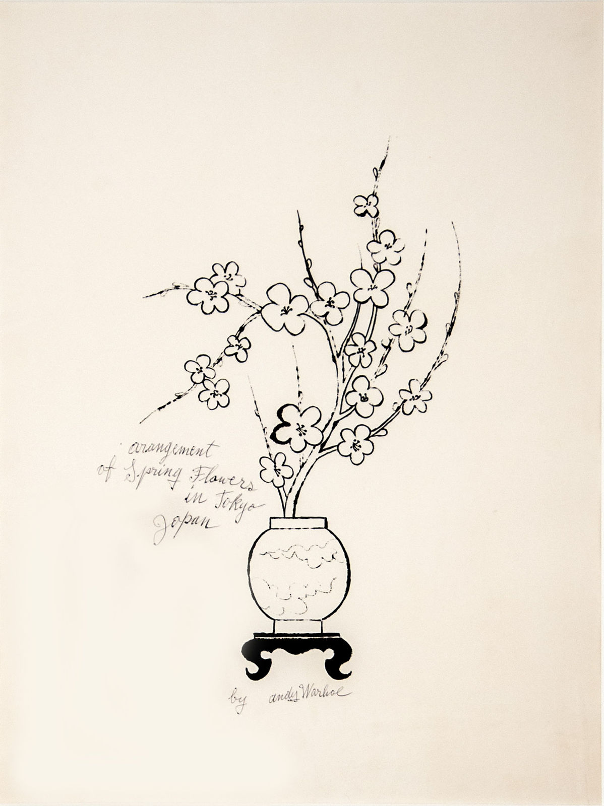 Andy Warhol, Arrangement of Spring Flowers in Tokyo, Japan, 1956