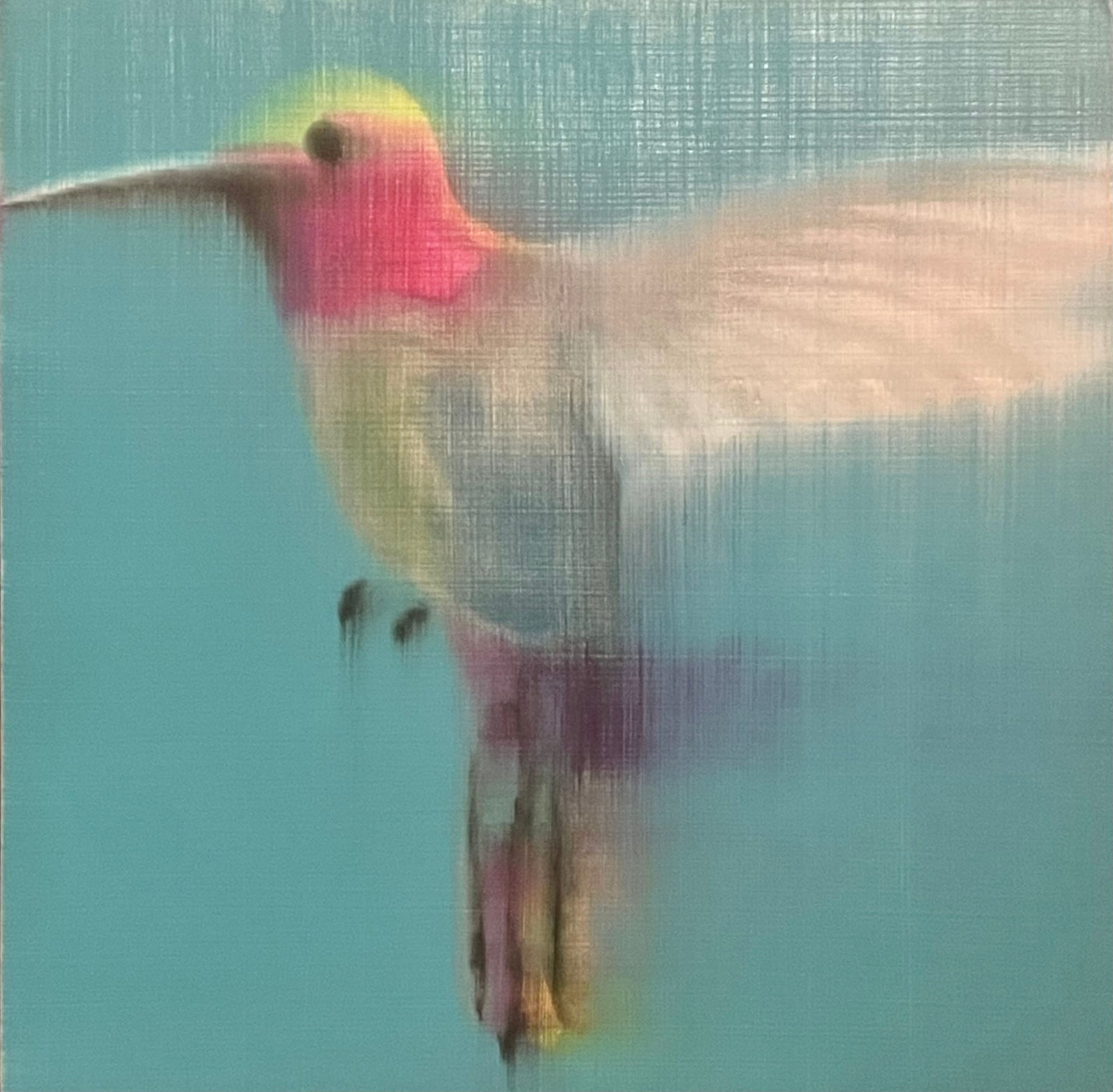 Alison Van Pelt, Turquoise Rainbow Flying Left, 2022