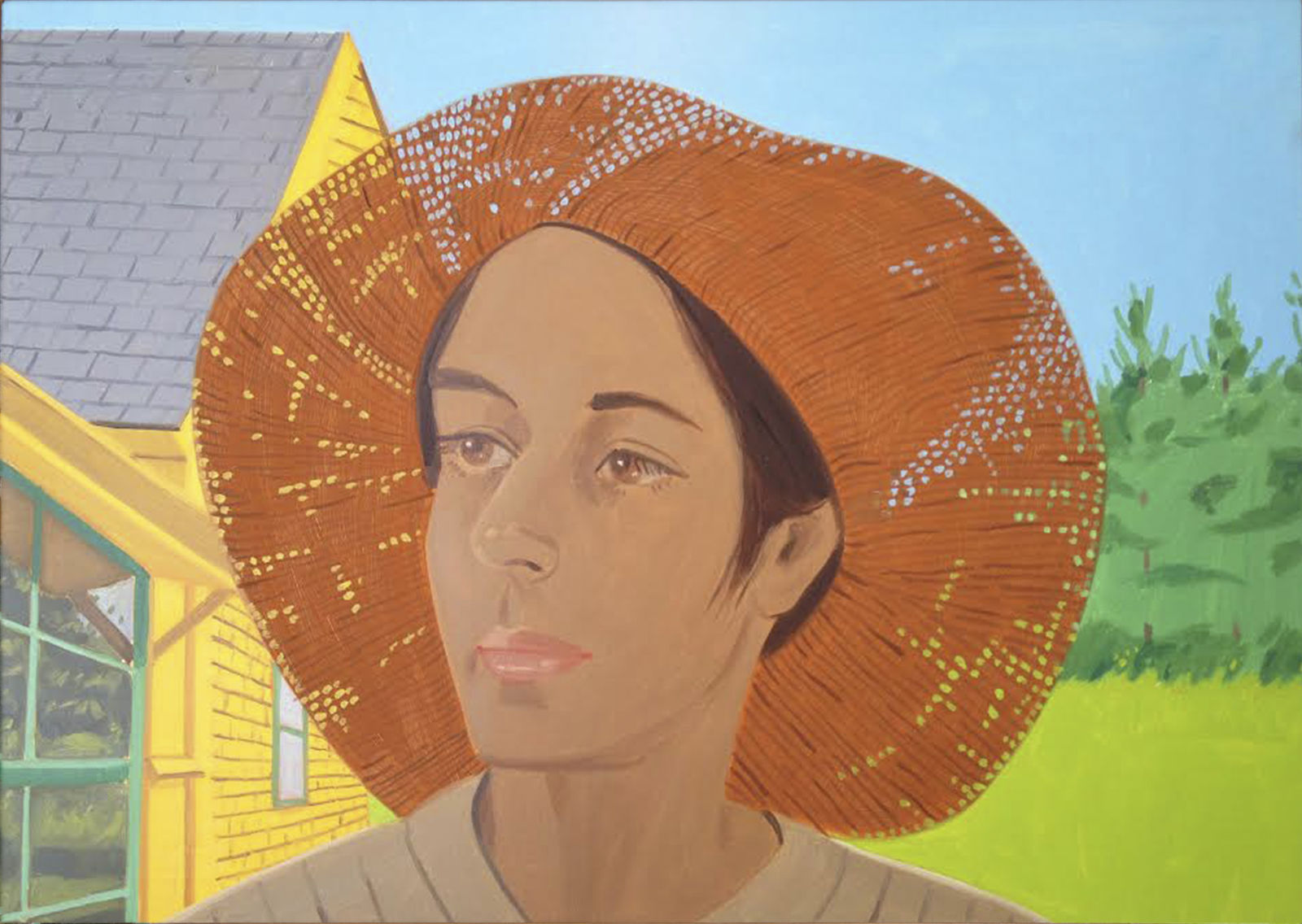 Alex Katz, Orange Hat #1 (Ada), 1973