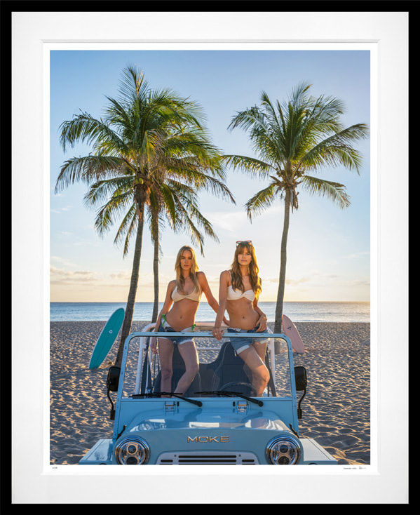 David Yarrow, Palm Beach Girls (Color), 2025