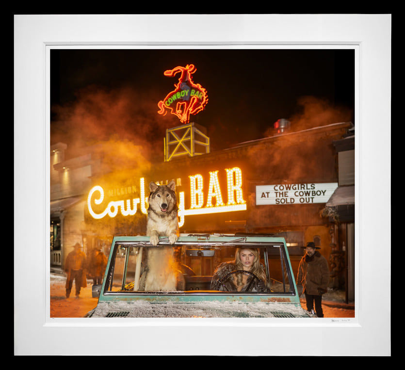David Yarrow, The Million Dollar Cowboy Bar (Color), 2025