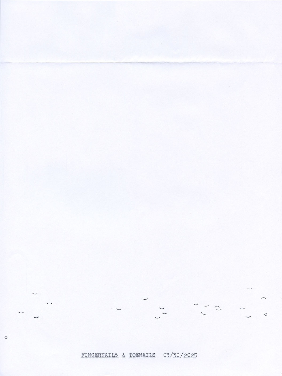 Lenka Clayton, Fingernails & Toenails 03/31/2025, 2025