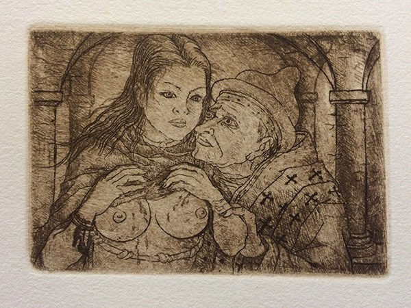 Masami Teraoka, Eve and Pope/Ambivalent, 2015