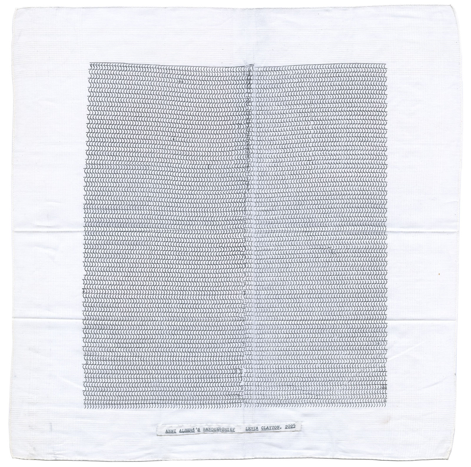 Lenka Clayton, Anni Albers's Handkerchief, 2025