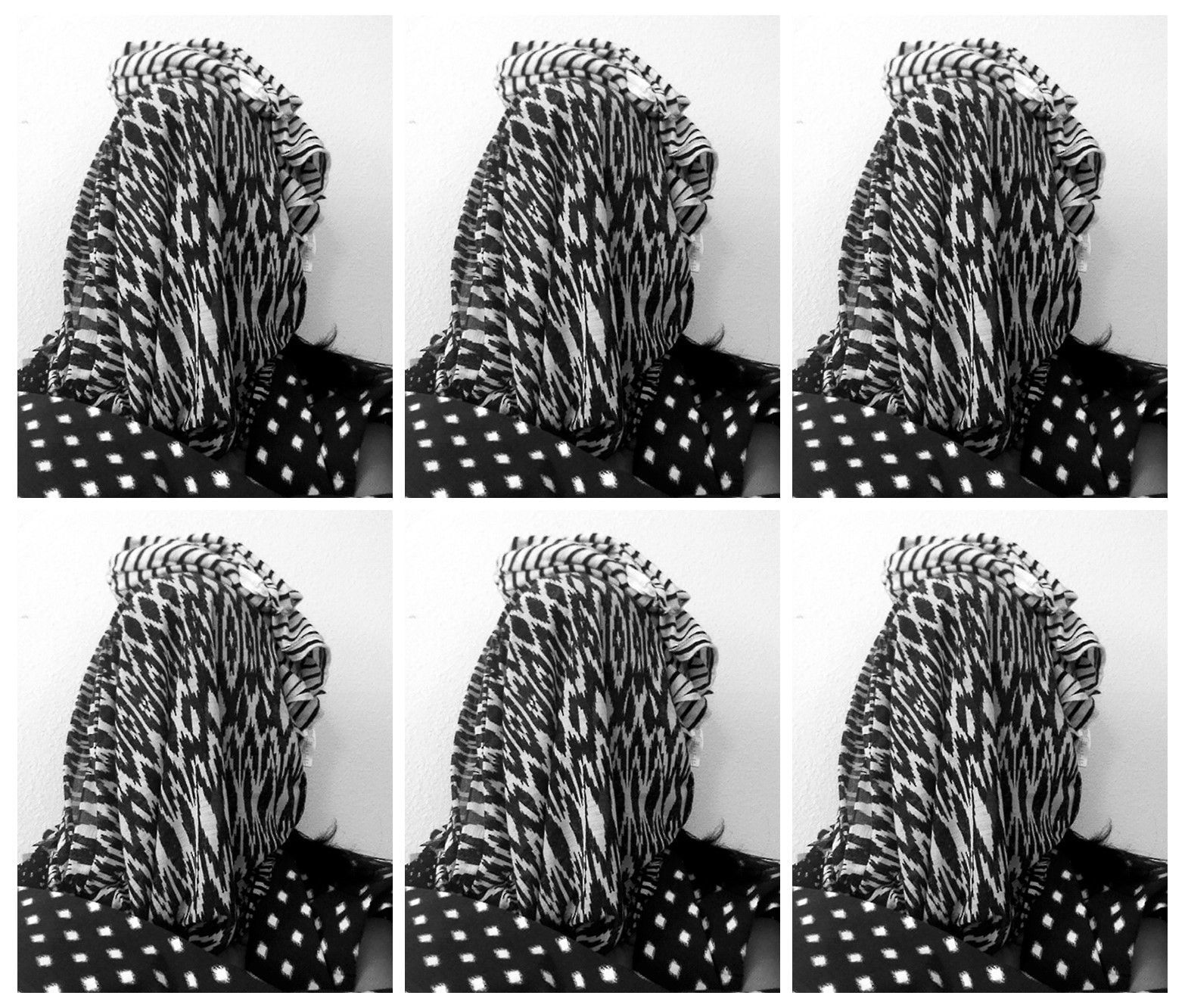 Stephanie Syjuco, Applicant Photos (Migrants) #2, 2013-2017